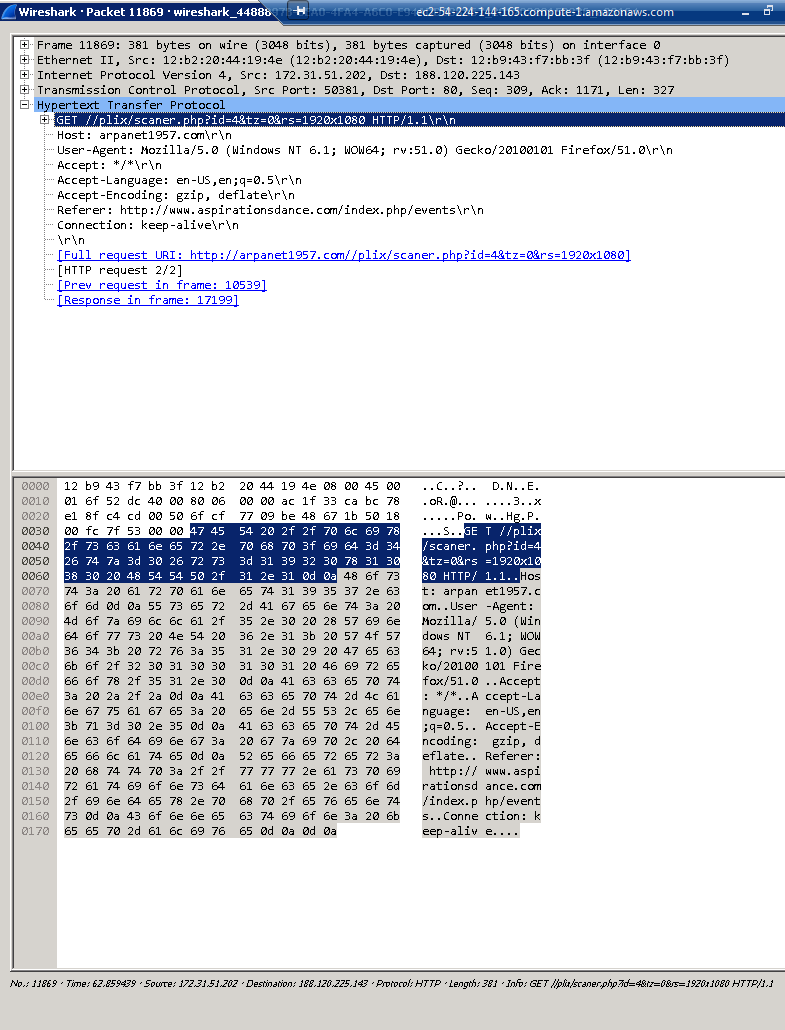 Logo for Wireshark Packet Analyzer Screenshot 2 - The Leahy Center for Digital Forensics & Cybersecurity