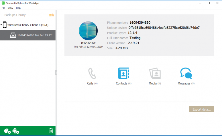 elcomsoft explorer for whatsapp elcomsoft explorer for whatsapp