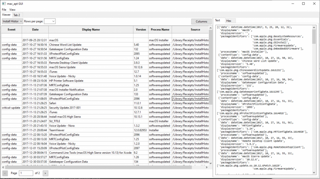 Building a Visualization Tool for mac_apt The Leahy Center for Digital Forensics & Cybersecurity