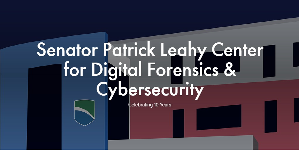 Logo for 10yr - The Leahy Center for Digital Forensics & Cybersecurity