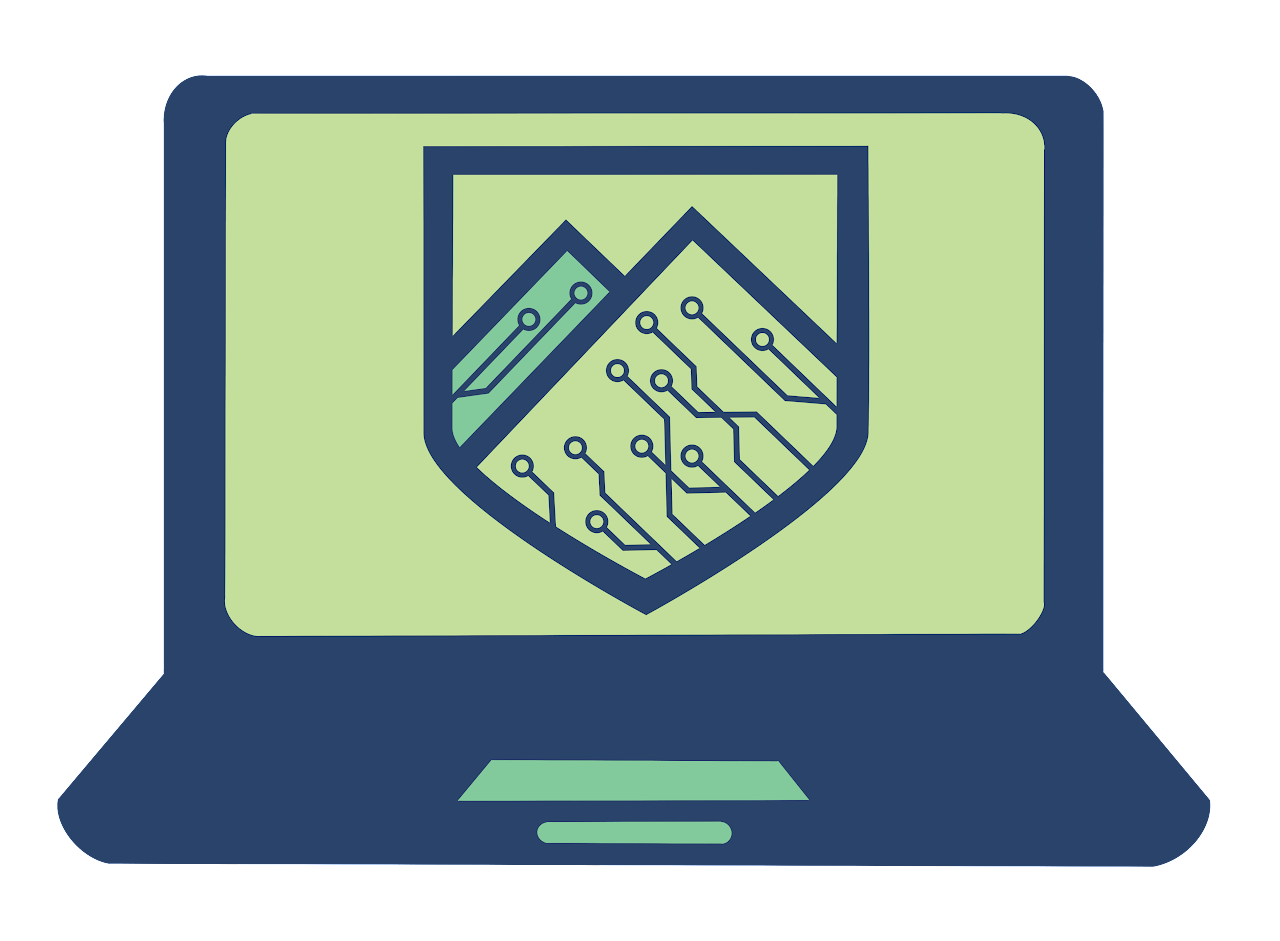 Logo for CyberTech-laptop - The Leahy Center for Digital Forensics & Cybersecurity